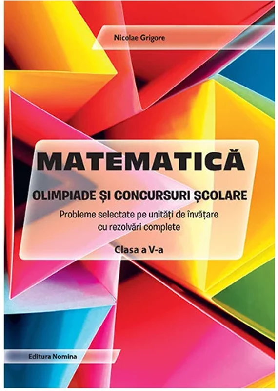Matematica – Olimpiade si concursuri scolare – clasa a V-a