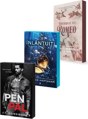 Pachet Pen Pal + Inlantuiti + Intunericul lui Romeo. Set 3 carti