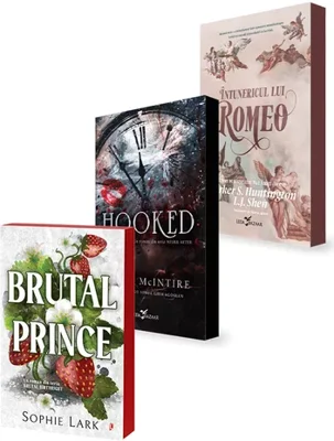 Pachet Brutal Prince + Hooked + Intunericul lui Romeo. Set 3 carti