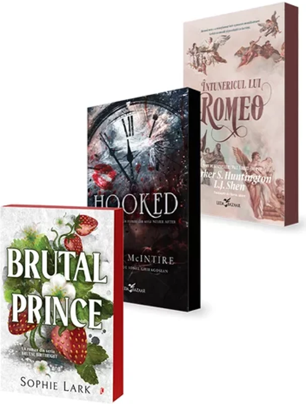 Pachet Brutal Prince + Hooked + Intunericul lui Romeo. Set 3 carti