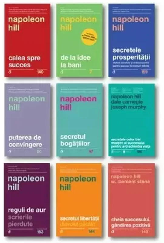 Pachet complet Napoleon Hill - Set 9 carti