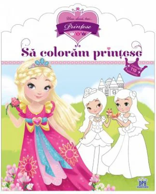 Sa coloram printese. Contine 110 autocolante