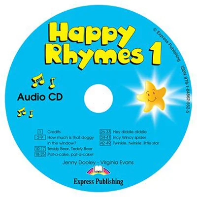 Curs limba engleza Happy Rhymes 1 Audio CD - Jenny Dooley, Virginia Evans