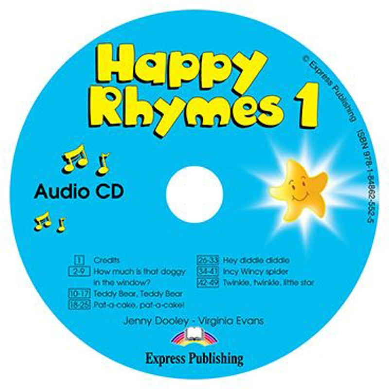 Curs limba engleza Happy Rhymes 1 Audio CD - Jenny Dooley, Virginia Evans