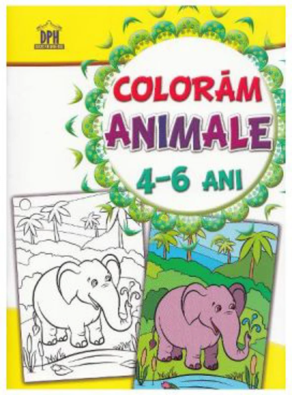Coloram animale. 4-6 ani