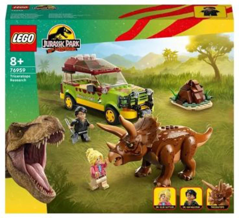 LEGO Jurassic World. Cercetarea dinozaurului Triceratops 76959, 281 piese