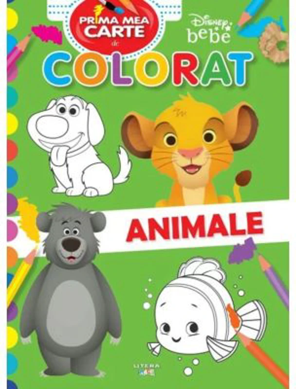 Disney bebe. Prima mea carte de colorat. Animale