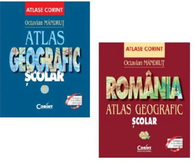 Pachet Atlas geografic scolar General si Atlas geografic scolar Romania - Octavian Mandrut