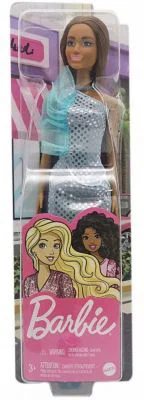 Papusa Barbie Tinute stralucitoare Satena cu rochita bleu