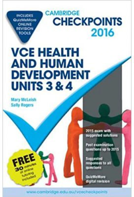 Cambridge Checkpoints VCE Health and Human Development Units 3 and 4 2015 and Quiz Me More - Mary McLeish, Sally Rogers