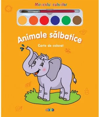 Miracolul culorilor. Animale salbatice - Carte de colorat - 2021
