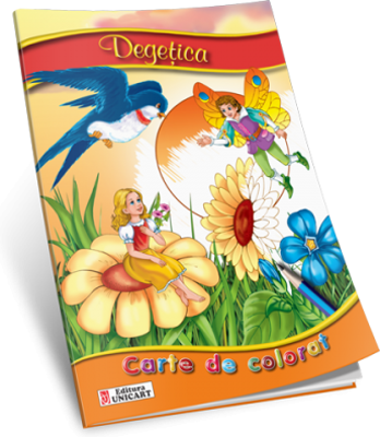 Degetica. Carte de colorat ilustrata A5