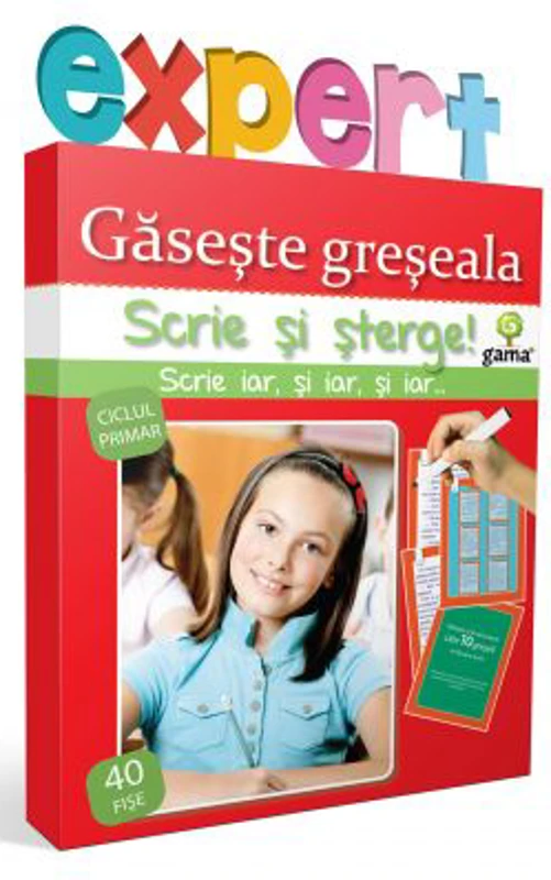 Scrie si sterge! Expert Limba romana ciclul primar. Gaseste greseala