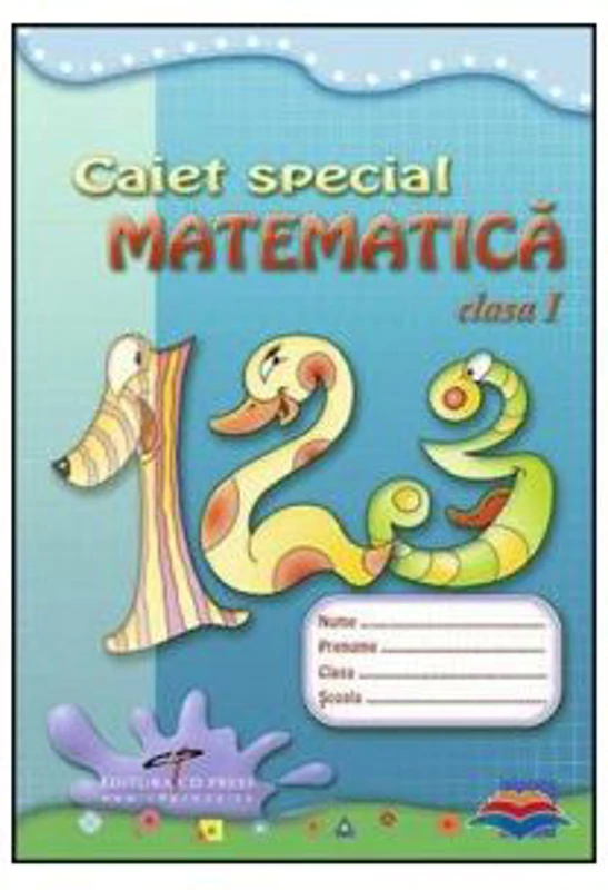 Caiet special pentru matematica, clasa 1