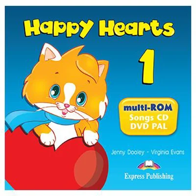 Curs limba engleza Happy Hearts 1 Multi-ROM - Jenny Dooley, Virginia Evans