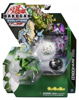 Bakugan Pachet Starter 3 Bakugani S4 Eenoch Ultra, Blitz Fox si Dragonoid
