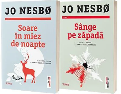 Pachet de 2 carti Soare si Sange pe zapada autor Jo Nesbo