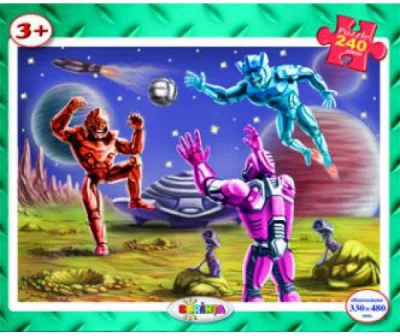 Puzzle Roboti spatiali