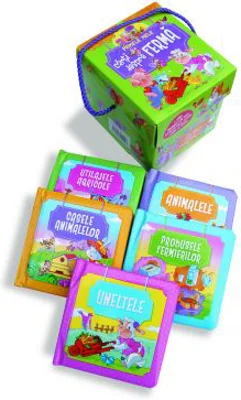 Primele mele carti despre ferma. 5 carti in cutie de carton