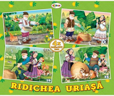 Puzzle Ridichea. 4 imagini