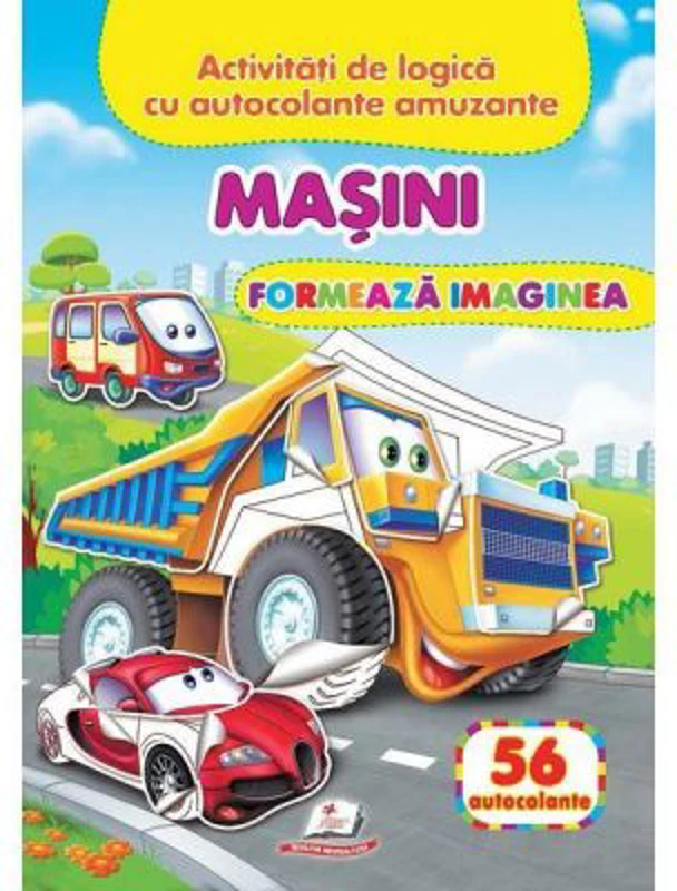 Masini. Formeaza imaginea. 56 autocolante