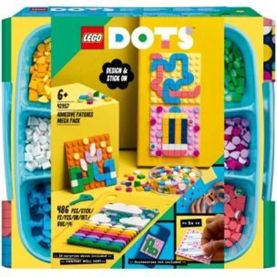 LEGO DOTS. Mega Pack Patch DOTS adeziv 41957, 486 piese