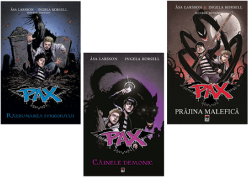 Set de 3 carti Pax Editura Rao. Prajina malefica, Cainele demonic, Razbunarea strigoiului