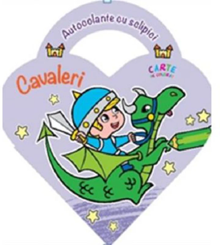 Autocolante cu sclipici. Cavaleri