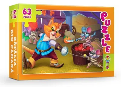 Puzzle. Batalia din camara, 63 piese