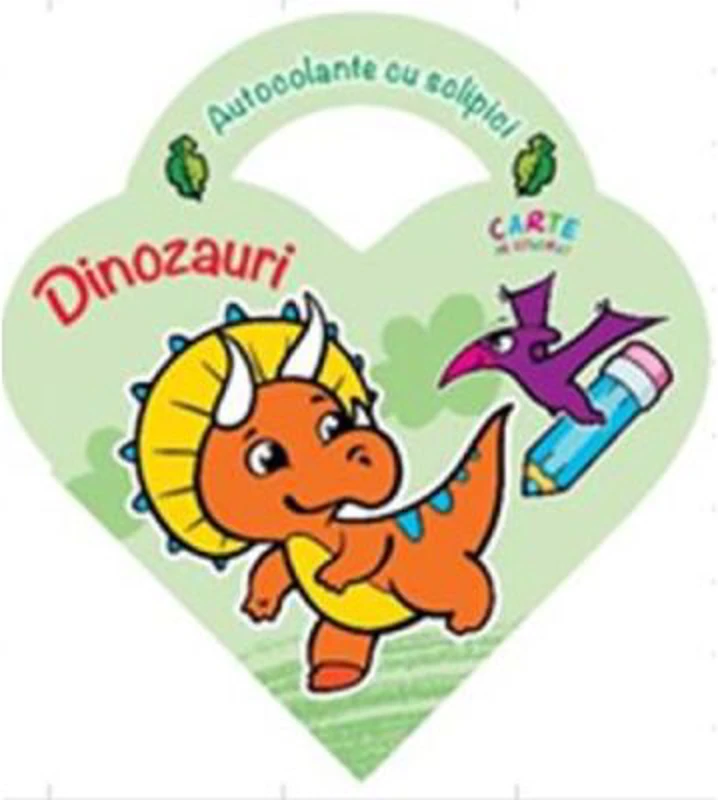Autocolante cu sclipici. Dinozauri