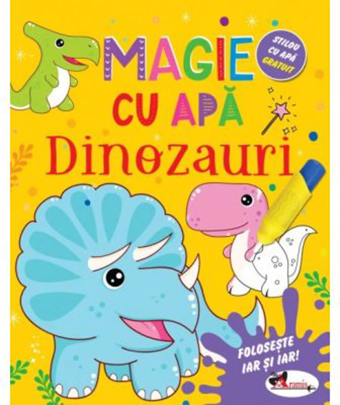 Magie cu apa. Dinozauri