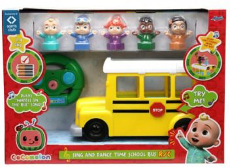 Cocomelon autobuzul scolar RC cu sunete si lumini scara 1: 18