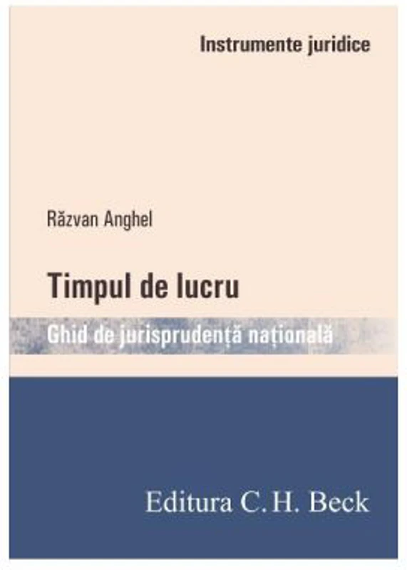 Timpul de lucru. Ghid de jurisprudenta nationala - Razvan Anghel
