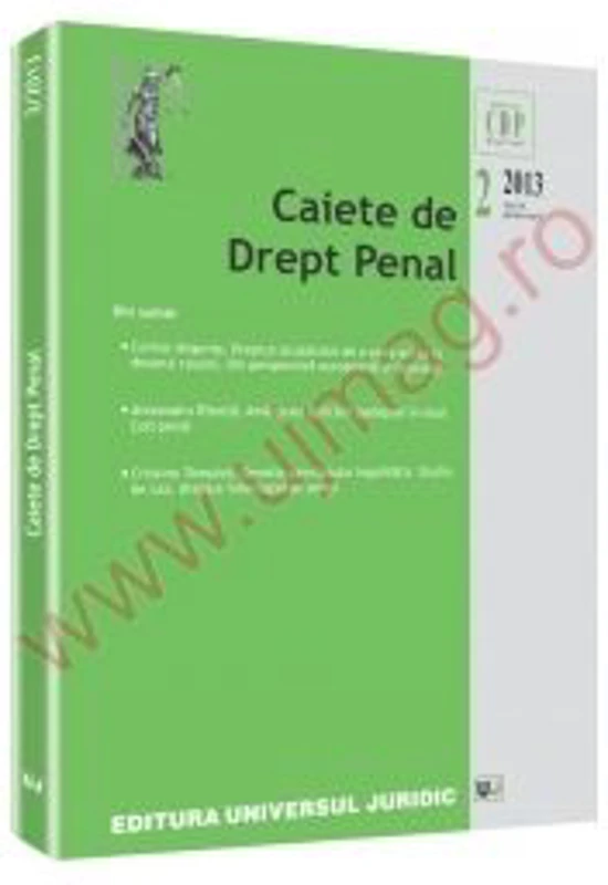 Caiete de Drept Penal nr. 2/2013