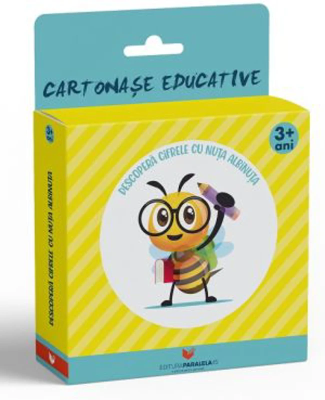 Descopera CIFRELE cu Nuta Albinuta (12 cartonase educative)