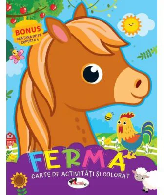 Ferma. Carte de colorat cu activitati