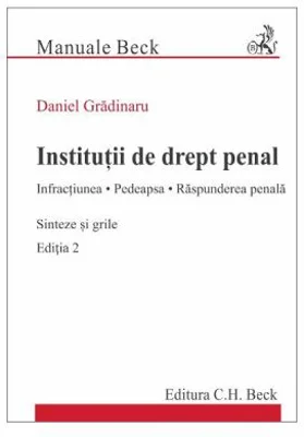 Institutii de drept penal. Sinteze si grile Editia 2 - Daniel Gradinaru