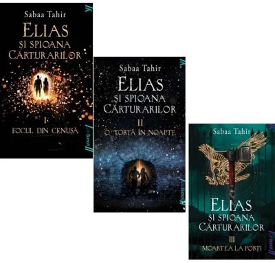 Elias si spioana Carturarilor. Focul din cenusa, O torta in noapte si Moartea la porti. Set 3 volume necartonate