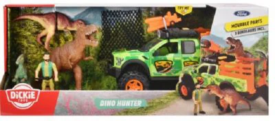 Set masinuta si figurine Dino Hunter, Dickie