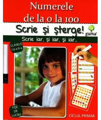 Scrie si sterge! Expert Matematica clasele 1-2. Numerele de la 0 la 100