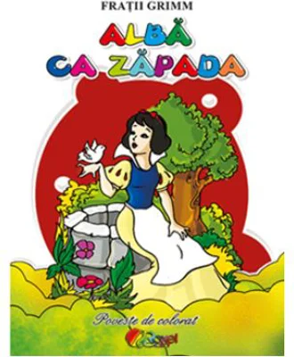 Carti de colorat A5. Alba ca zapada