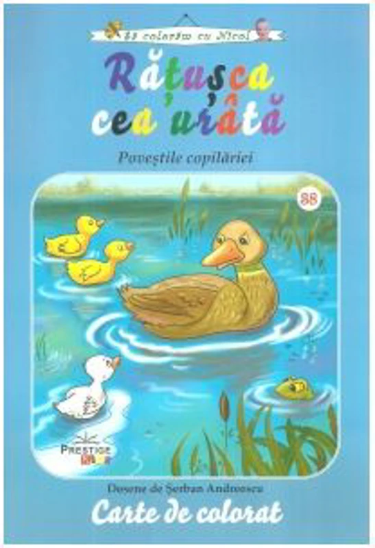 Ratusca cea urata, carte de colorat