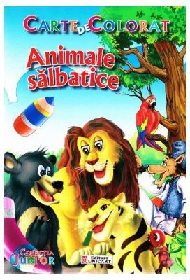 Animale salbatice. Carte de colorat