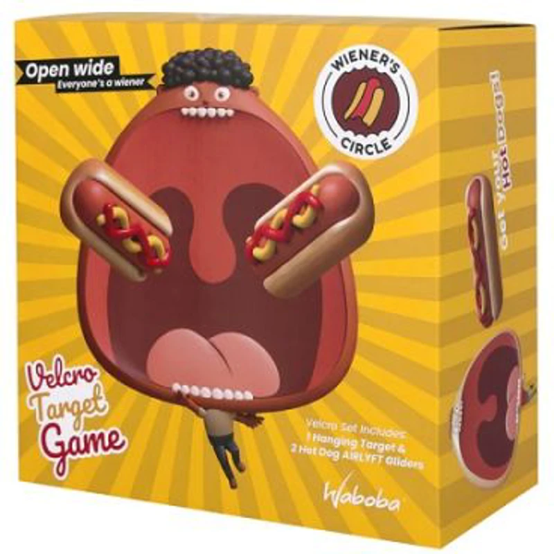 Joc aruncare la tinta cu Hot Dog zburator, Waboba Wiener's Circle Game