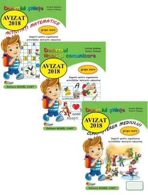 Pachet format din 3 caiete LIMBA SI COMUNICARE, STIINTE / CUNOASTEREA MEDIULUI, pentru grupa mare - Beldianu Cristina