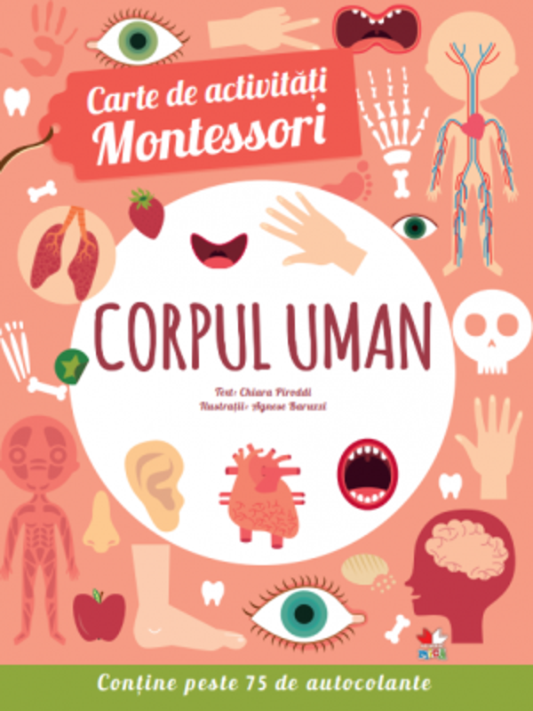 Carte de activitati Montessori. Corpul uman
