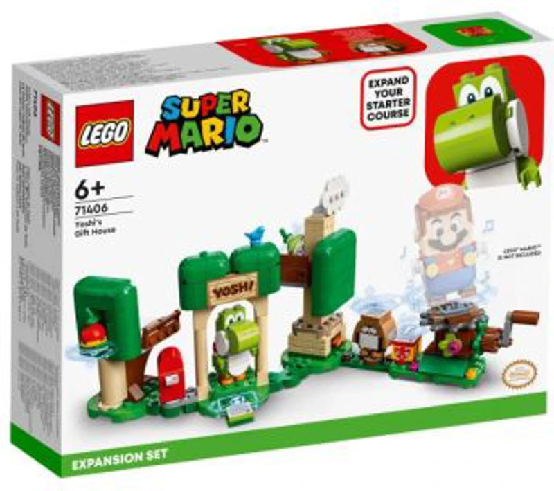 LEGO Super Mario. Set de extindere Casa cu cadouri a lui Yoshi 71406, 246 piese