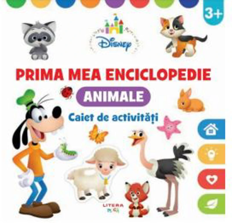Disney. Prima mea enciclopedie. Animale. Caiet de activitati 3 ani