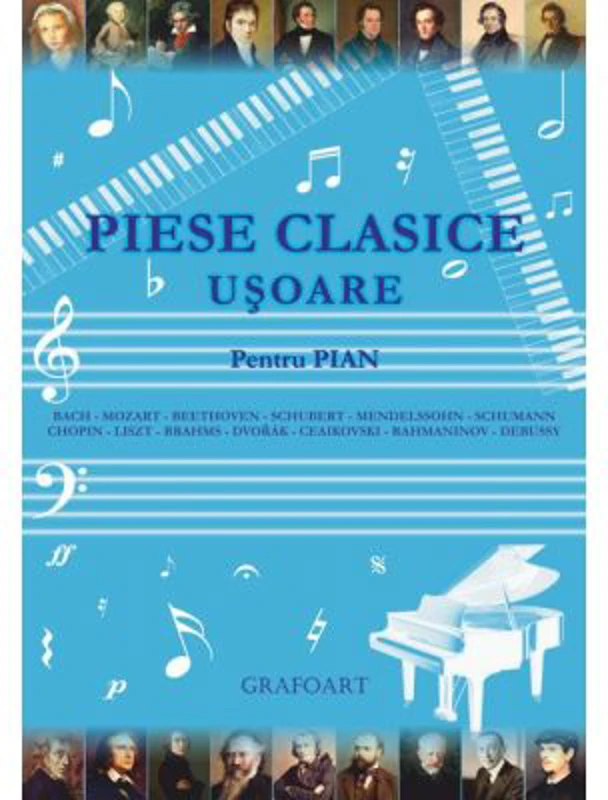 Piese clasice usoare pentru pian