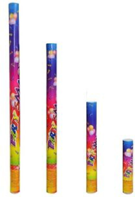 Confetti color, tub cu presiune, 100 cm